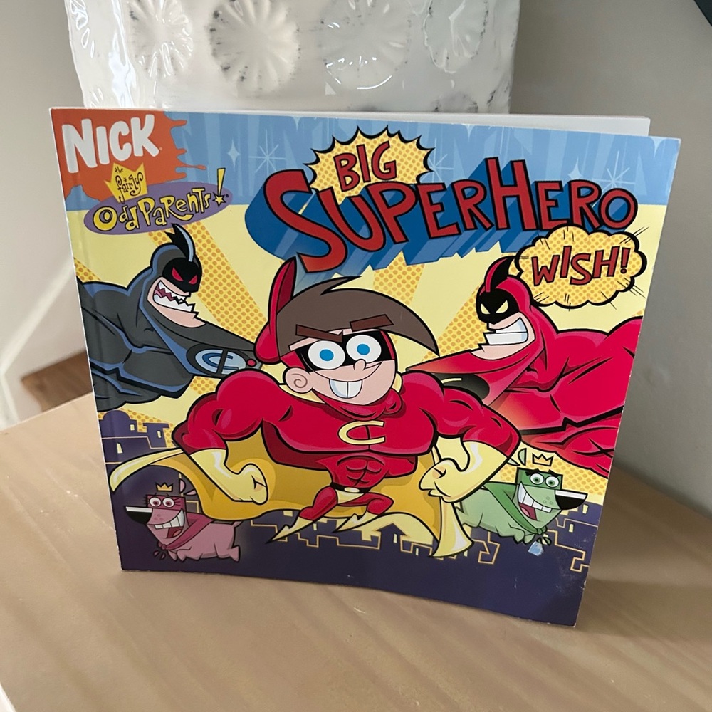 2005 Fairly OddParents Big Superhero Wish! Y2K Paperback Kids Book